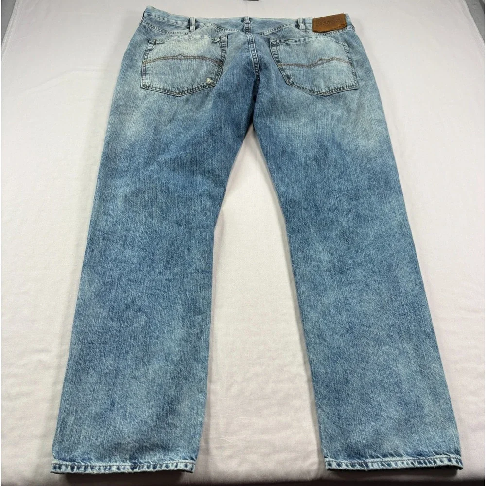 Denim‎ & Supply Ralph Lauren Jeans Mens 40x30 Blue Tapered Straight Distressed
